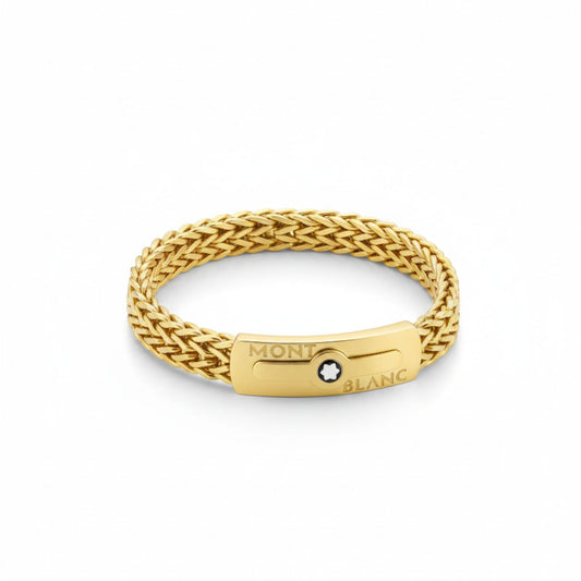 Luxury Mont & Blanc Gold Bracelet for Men